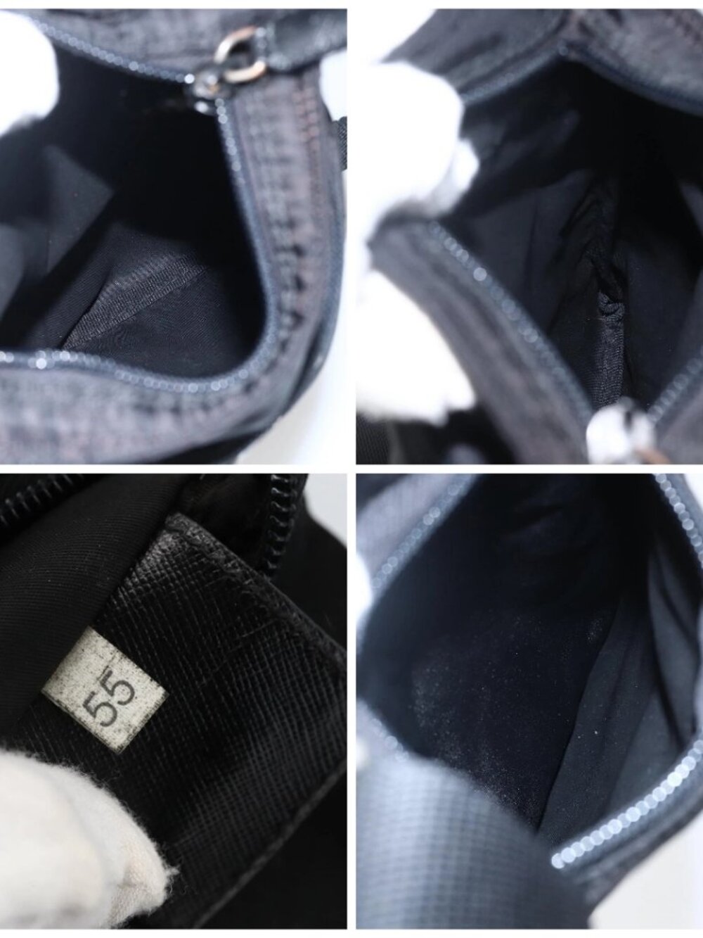 PRADA Shoulder Bag Nylon Black Silver Auth am10762 - Picture 15 of 16